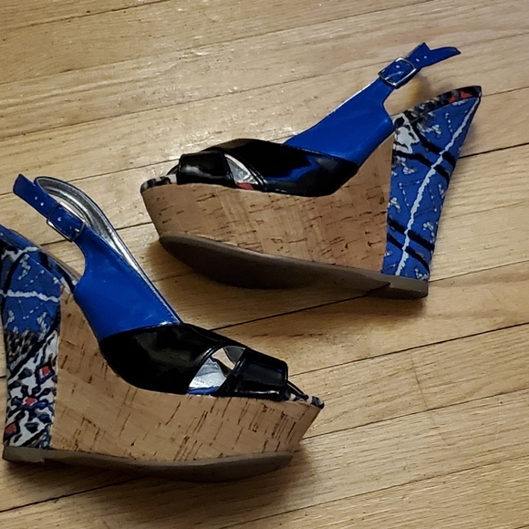 Colorful platform wedge - Picture 2 of 5